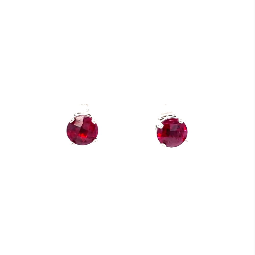 ⚫ Rhodolite Garnet Sterling Silver Earrings